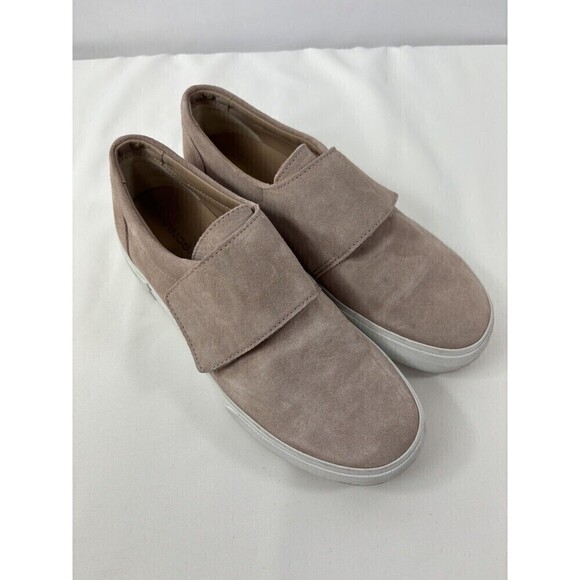 Vince Cage Platform Sneaker Pink Blush Putty Suede Size 8 EU 38 Slip On Comfort - Picture 2 of 16